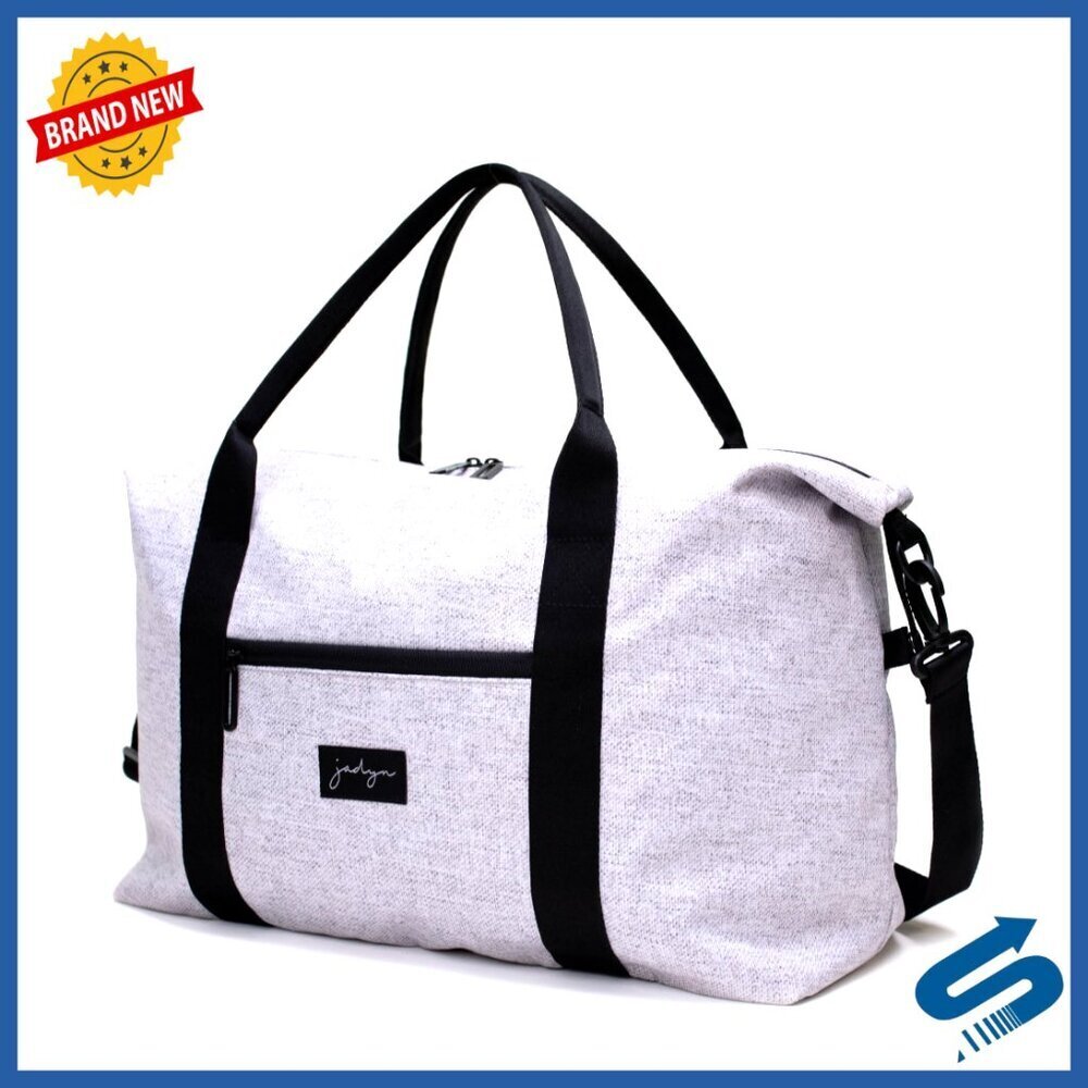 Weekender Duffel Bag, 18x12x8, Trolley Sleeve, Adjustable Strap, Gym Travel Tote